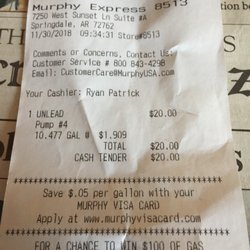 Murphy Visa Card >> Murphy Express Gas Stations 7250 W Sunset Ln Springdale Ar Murphy Visa Card >> Murphy Express Gas Stations 7250 W Sunset Ln Springdale Ar