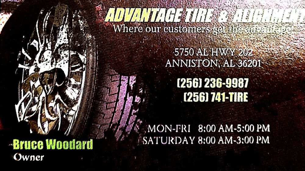 Advantage Tire Tires 5750 Al Hwy 202, Anniston, AL Phone Number