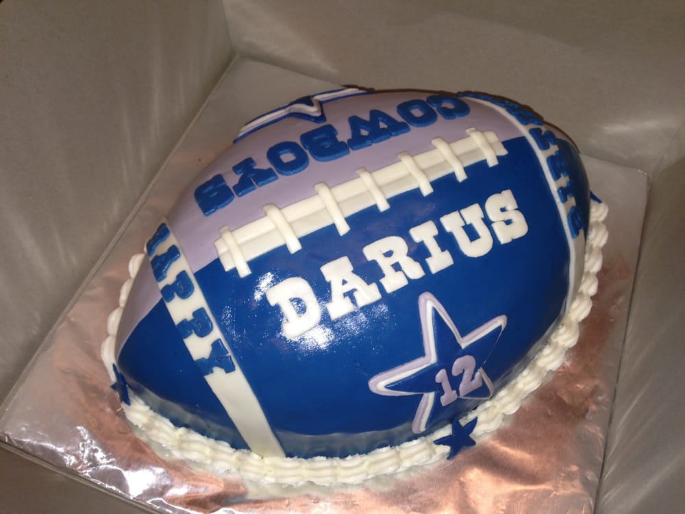 Dallas Cowboys Football Cake Vanilla Butter Cake with
