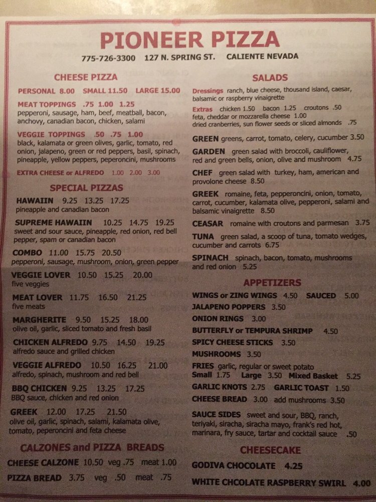 Pioneer Pizza CLOSED 13 Photos & 17 Reviews Pizza 127 N Spring