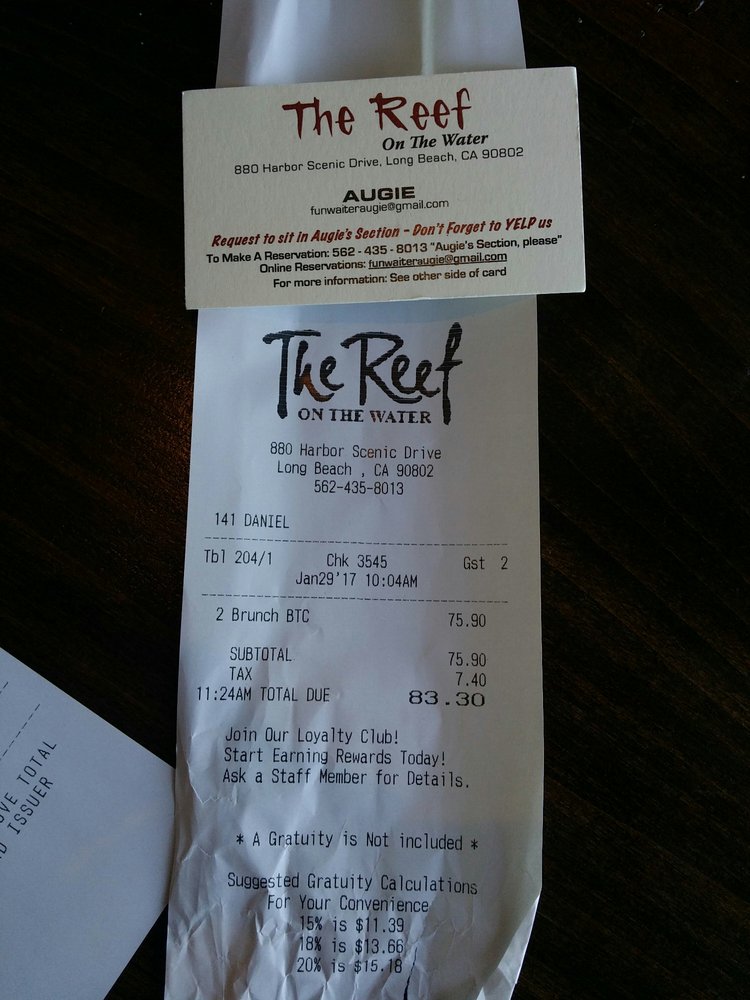Economical Brunch For 2 On The Water In Long Beach Yelp Photo Of The Reef Long Beach Ca United States Economical Brunch For