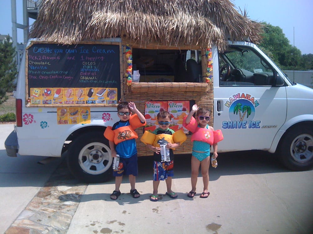 Tiki Hut Ice Cream Truck