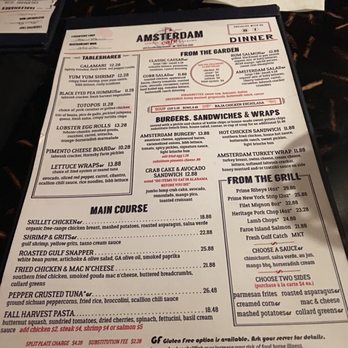 Amsterdam Cafe Auburn Al Menu Amsterdam Cafe Auburn Al Menu