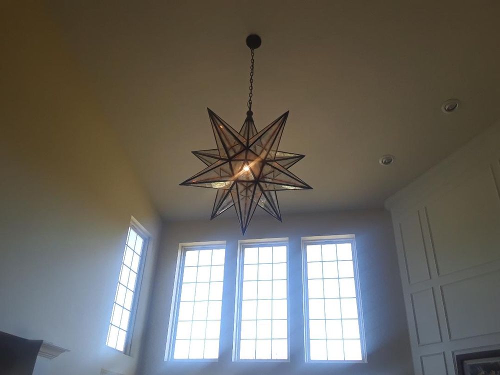Installed This Light Fixture 20 Tall Ceilings And About 40lbs No Photo Of The Electric Express Sdway In United States Installed This Light