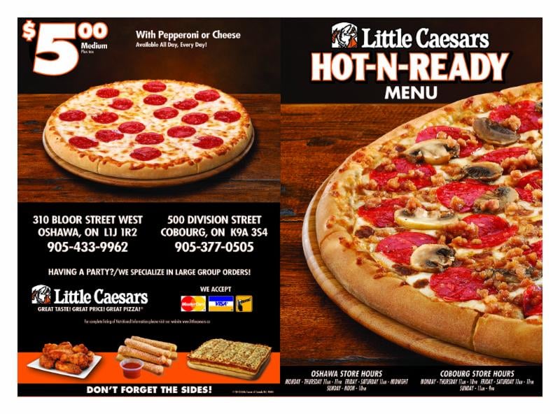 Littlecaesars.com.mx metadata updates Little Caesars barbecue-themed Smokehouse Pizza features a large, round pizza layered with the chain’s own blend of mozzarella and Muenster cheeses, topped with beef brisket, pulled pork, crumbles of applewood-smoked bacon and barbecue sauce. The crust gets a little extra attention with a dusting of smokehouse seasoning.