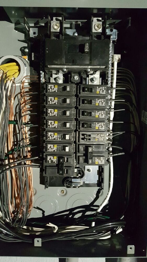 Gutted Old 100 Amp Zinsco Panel To Replace With New Square D 200 Amp Panel New Risers Feed