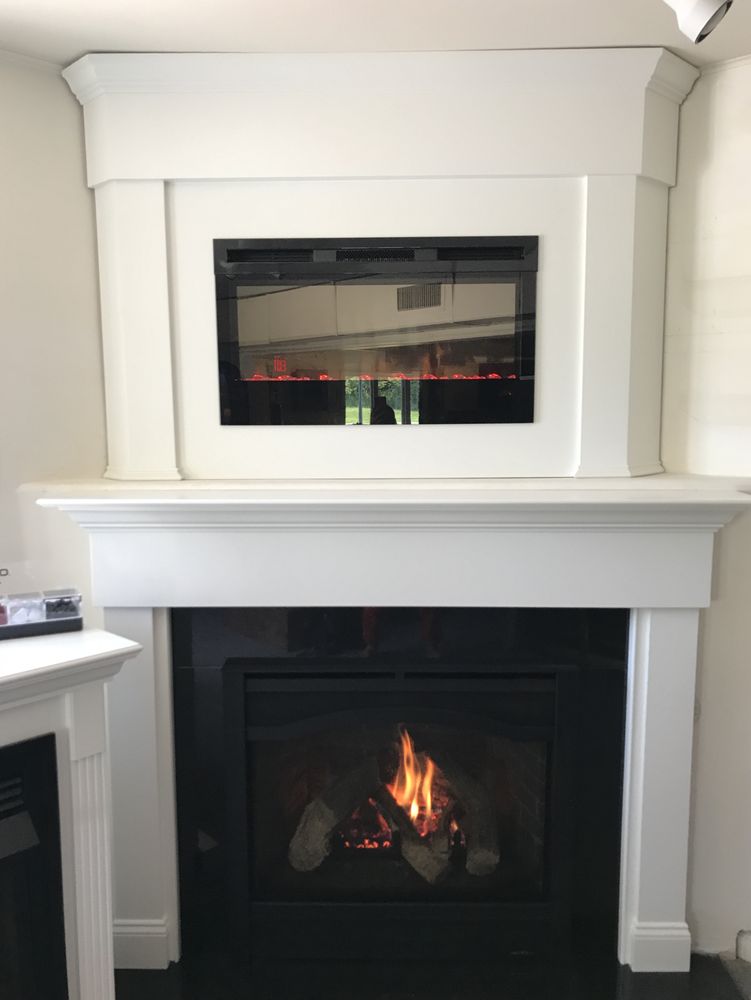 Marmora Display Hng 6000cl With Dimplex Electric Fireplace In Custom Photo Of The Fireplace People West Berlin Nj United States Marmora Display