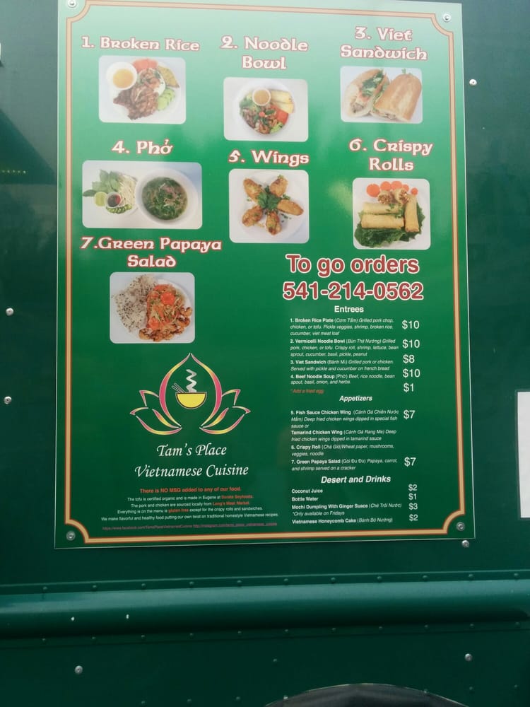 Tams Near Me >> Tam’s Place Vietnamese Cuisine - 16 Photos - Food Trucks - 2777 Friendly St - Eugene, OR ... Tams Near Me >> Tam’s Place Vietnamese Cuisine - 16 Photos - Food Trucks - 2777 Friendly St - Eugene, OR ...