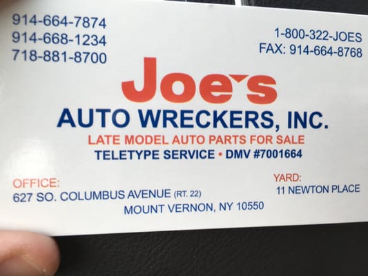 joe s auto wreckers