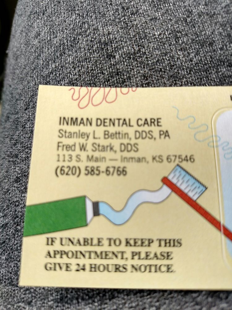 Inman Dental Care General Dentistry 113 N Main, Inman, KS Phone