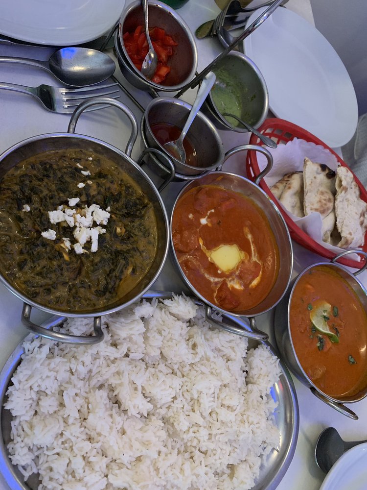 Fried Cottage Cheese Saag Fresh Spinach Chicken Butter Cream