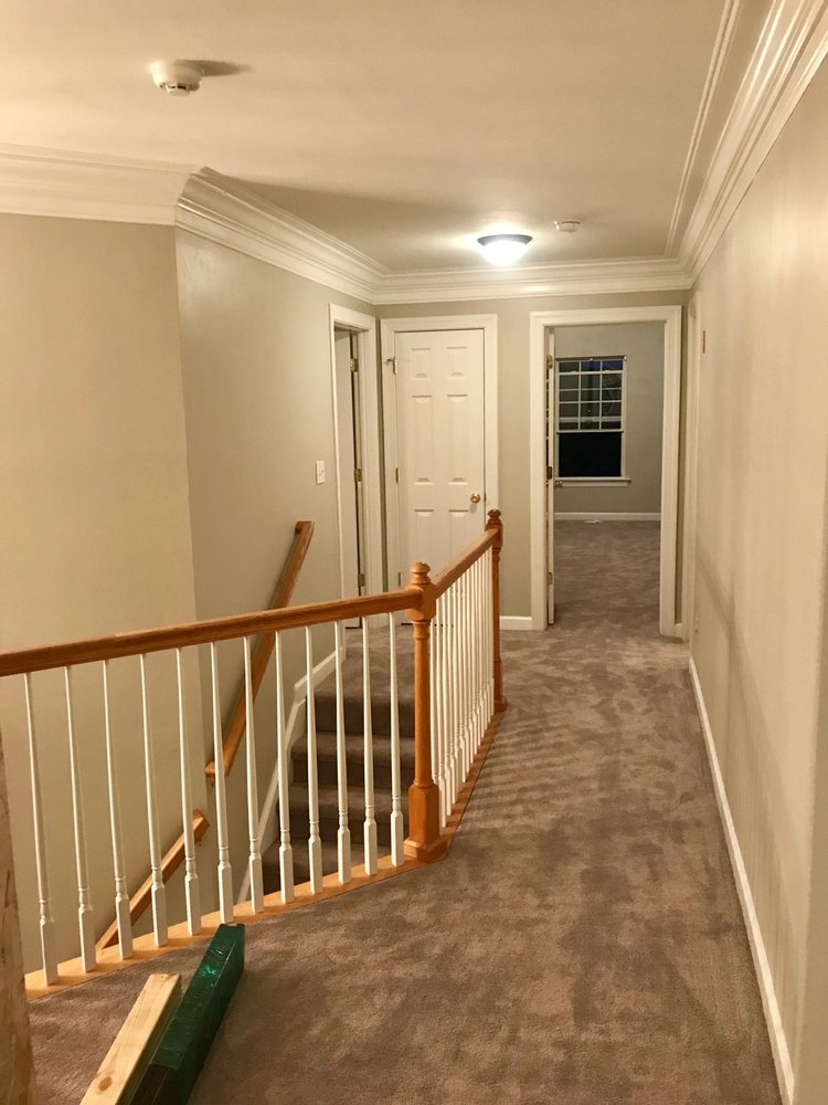 Upstairs Hallway Crown Molding Walls Ceiling And Trim