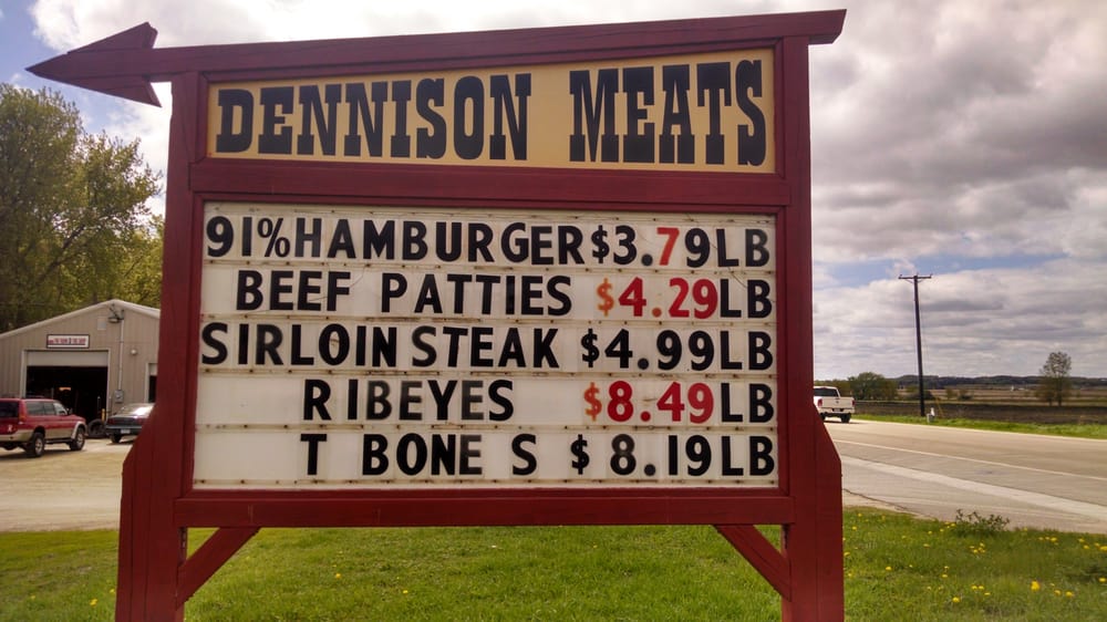 Dennison Meat Locker Meat Shops 109 Farm Rd, Dennison, MN Phone