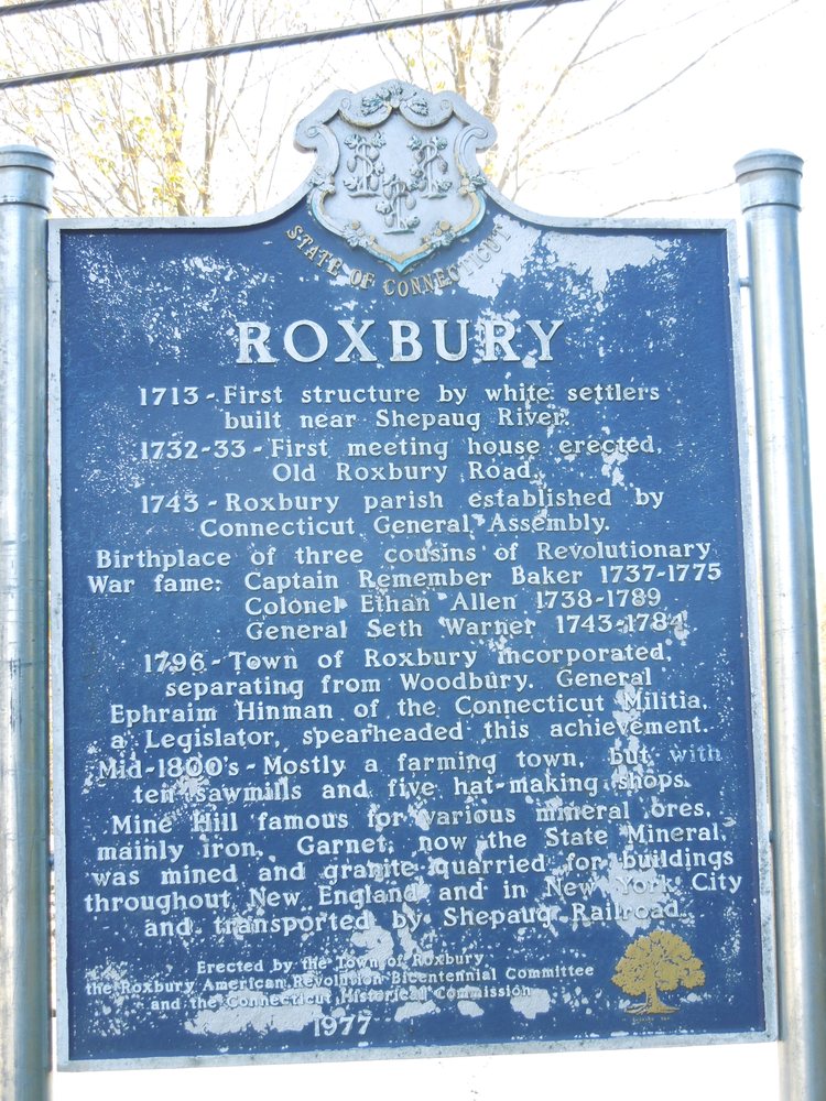 Roxbury Historical Marker