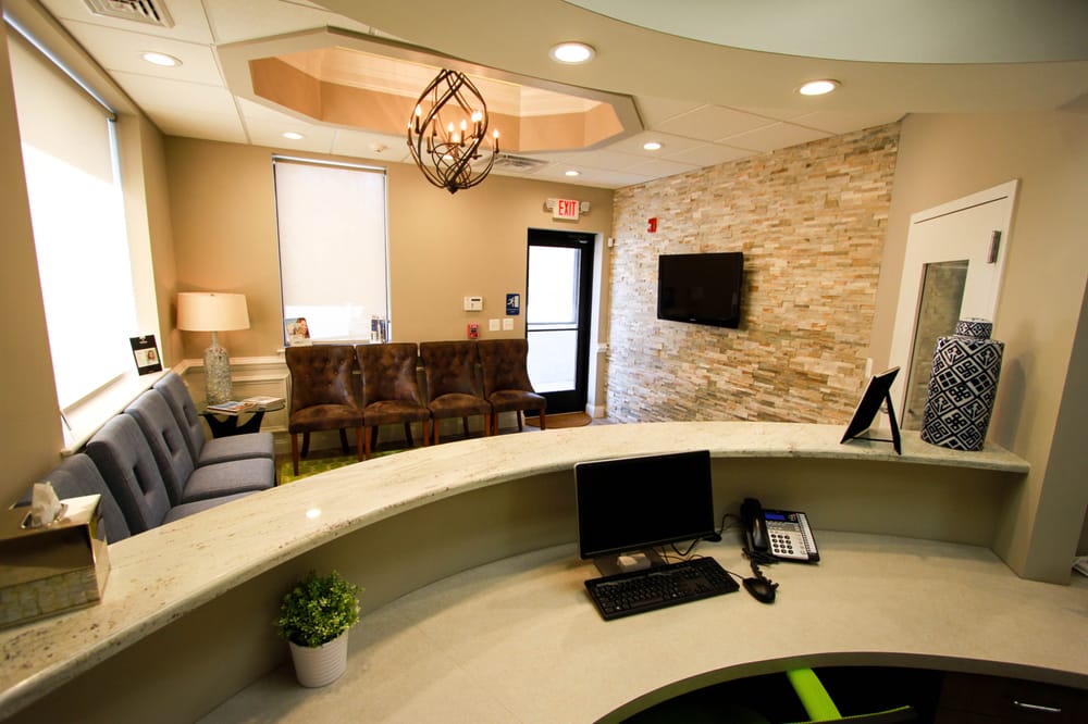 Beautiful and comfortable patient waiting area at your