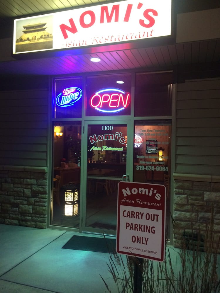 Nomi’s Restaurant CLOSED Korean 101 Windflower Ln, Solon, IA