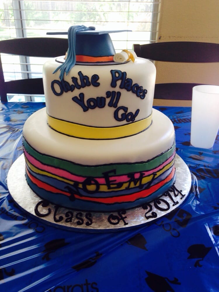 My college graduation cake from misty. Dr.seuss inspired