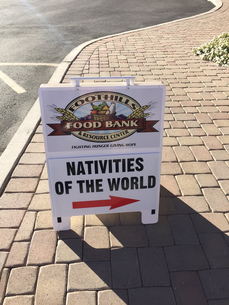 Nativities Of The Works Exhibit Sponsored By Foothills Food Bank