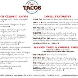 Photos for East Beach Tacos | Menu - Yelp