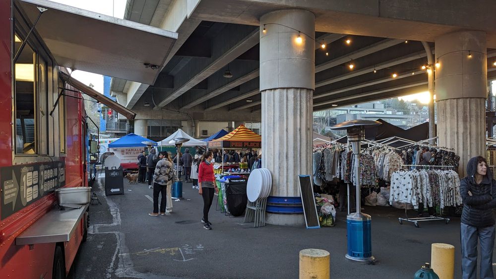 Fremont Bridge Winter Market