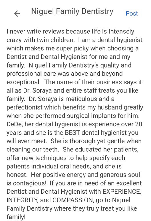 image of business Niguel Family Dentistry